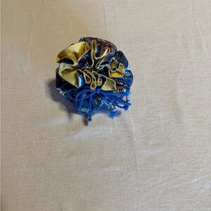 Multicolor Fabric Scrunchie often used for Jewelry or Dice